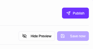 Form Builder—Publish button